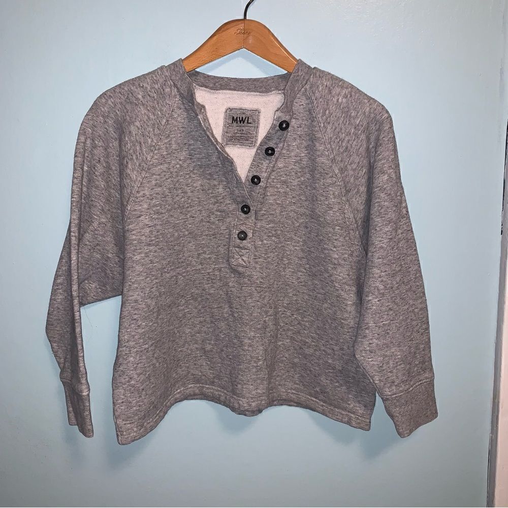 MWL MADEWELL 3/4 Button Pullover Small